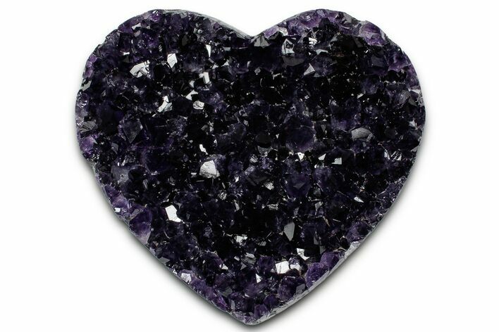 Dark Purple Amethyst Heart - Uruguay #343703